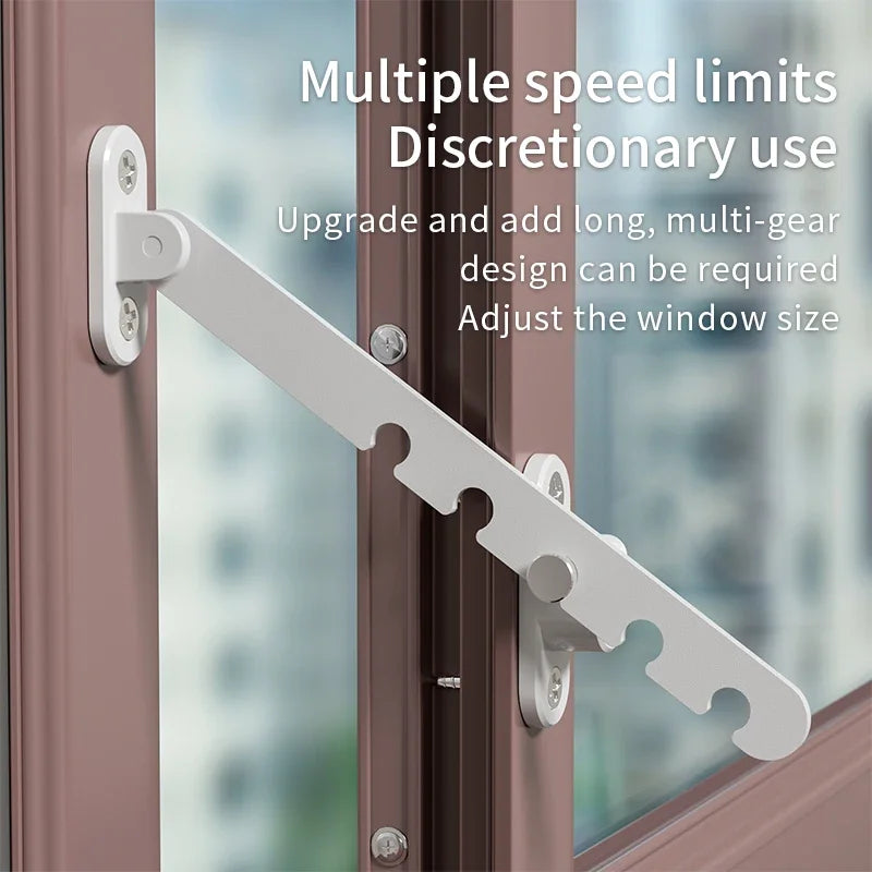 Child Safety Window Restrictor Lock | Adjustable Metal Limiter Window Safety Lock QXL