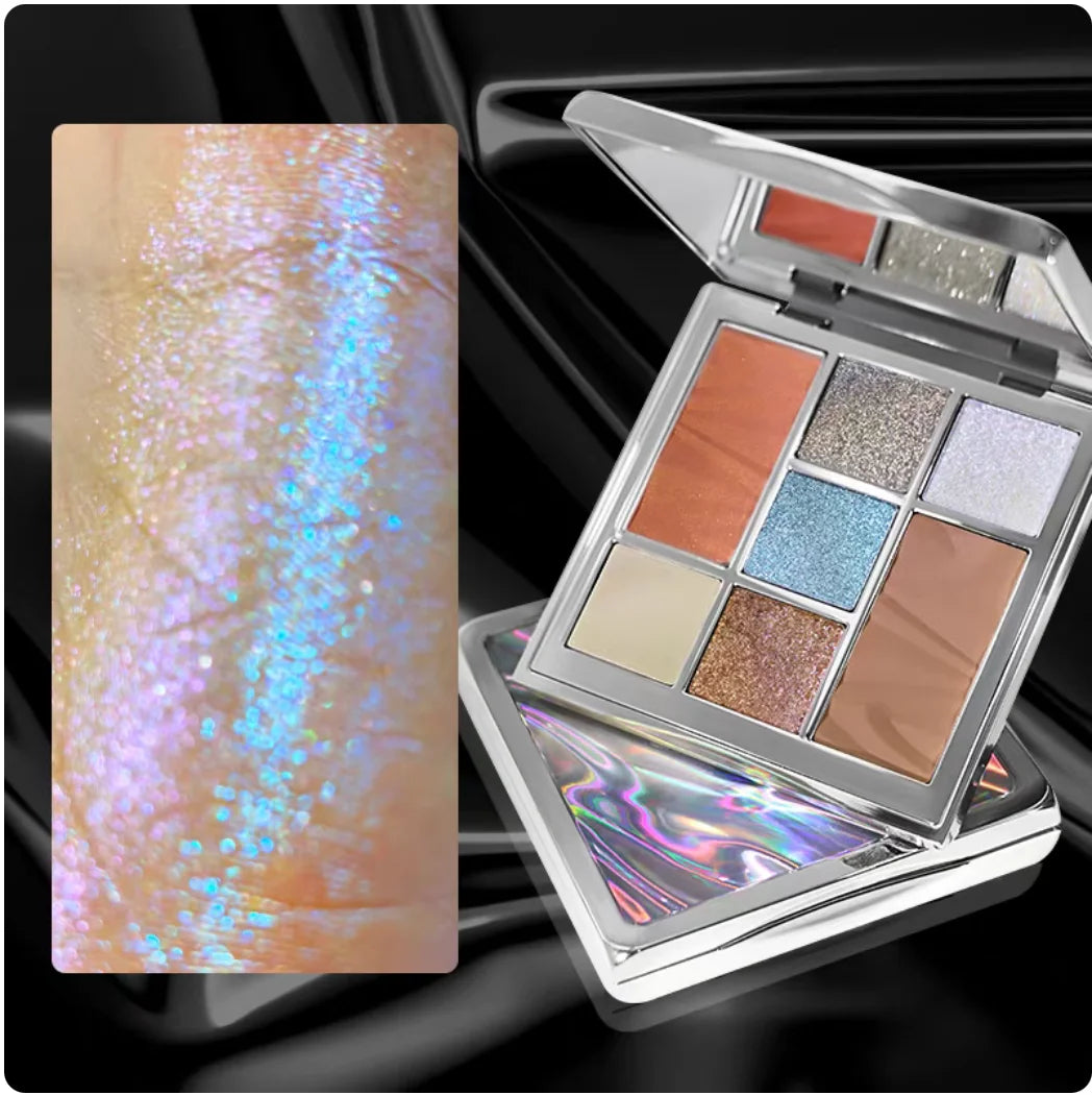SheenEffect 7-Color Eyeshadow Palette | Matte & Shimmer Eyeshadow Palette QXL