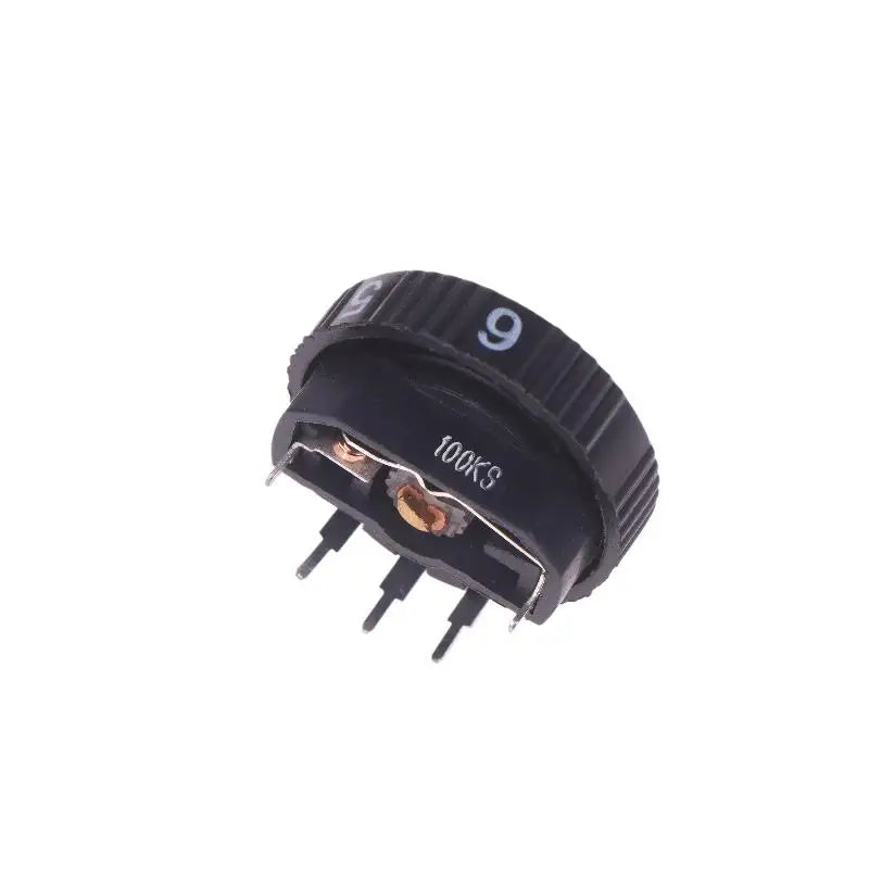 WH28-T B100K 5-Pin Pulley Potentiometer Belt Drive Switch Rotary Potentiometer QXL