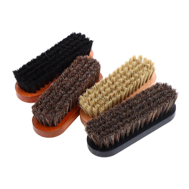 Horse Hair Cleaning Brush | Dashboard, Leather & Shoe Care Detailing Cleaning Brush QXL