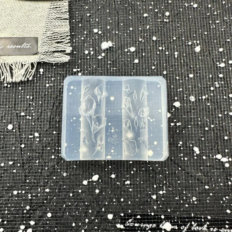 3D Silicone Nail Art Mold – Flower Ribbon Butterfly Design Nail Art Mold QXL