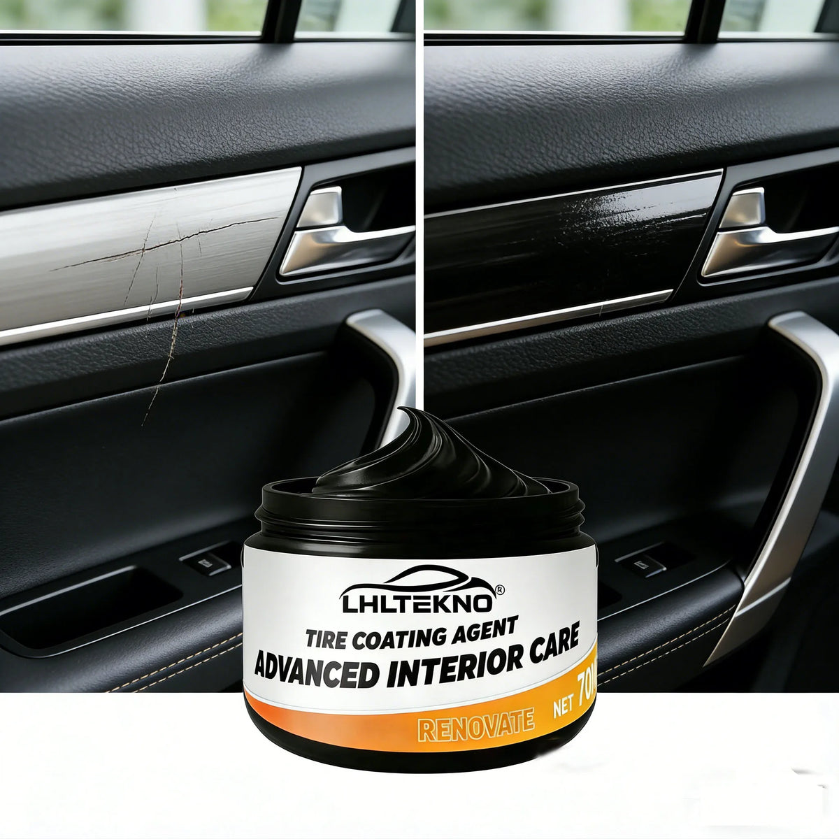 Tire Coating Cream – Renovating & Protective Gloss for Car Tires Tire Care Cream QXL
