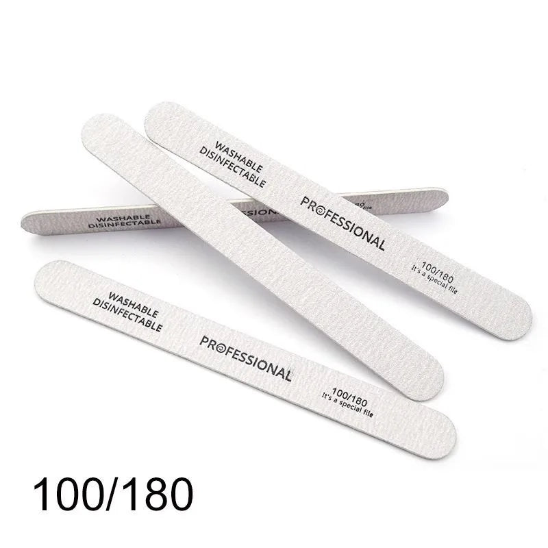 Wooden Nail File Buffer Blocks 100/180/240 Grit | 10–50 Pack Nail File Buffer Block QXL