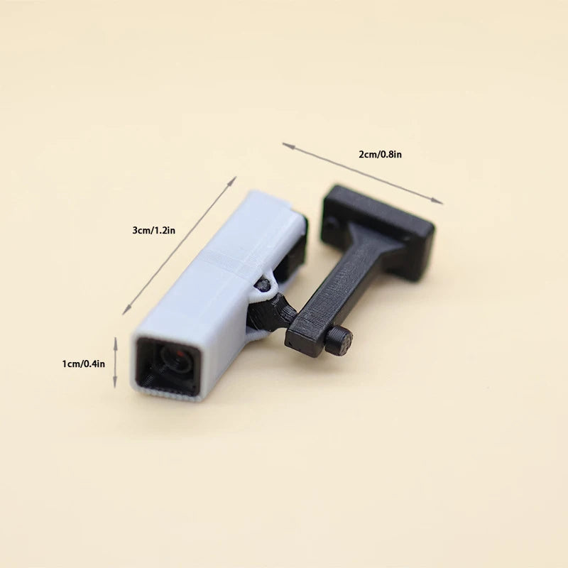 1:12 Dollhouse Mini Surveillance Camera Model | Resin Decor Dollhouse Miniature QXL Gray