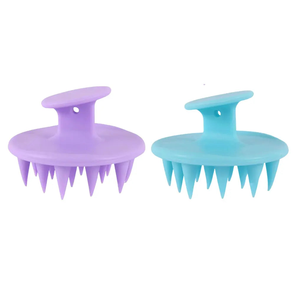 Silicone Scalp Massaging Shampoo Comb for Thick Curly Hair Scalp Massage Comb QXL