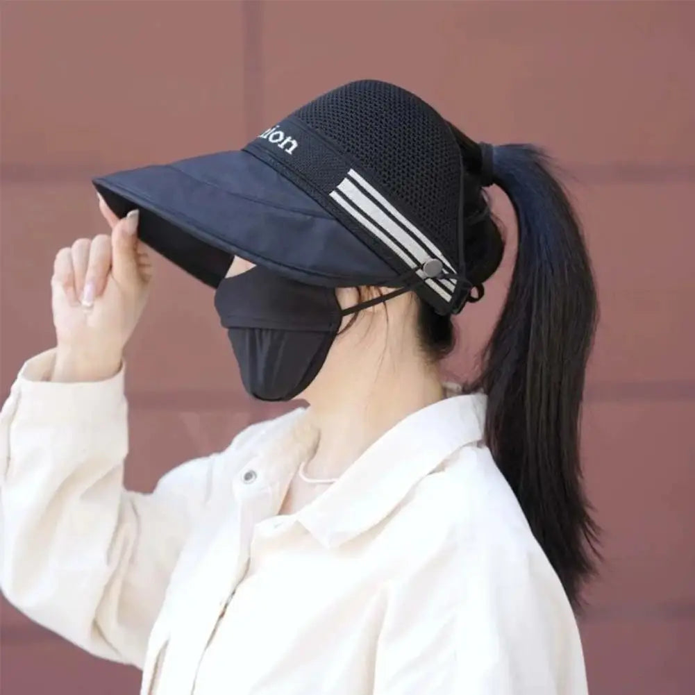 Women's Large Brim Sun Hat | Breathable Mesh Fisherman Hat Women's Sun Hat QXL