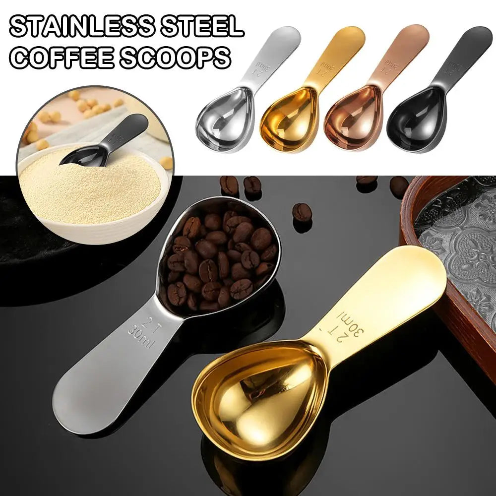 Stainless Steel Coffee Measuring Scoop – 30ml / 2 Tbsp Coffee Measuring Scoop QXL