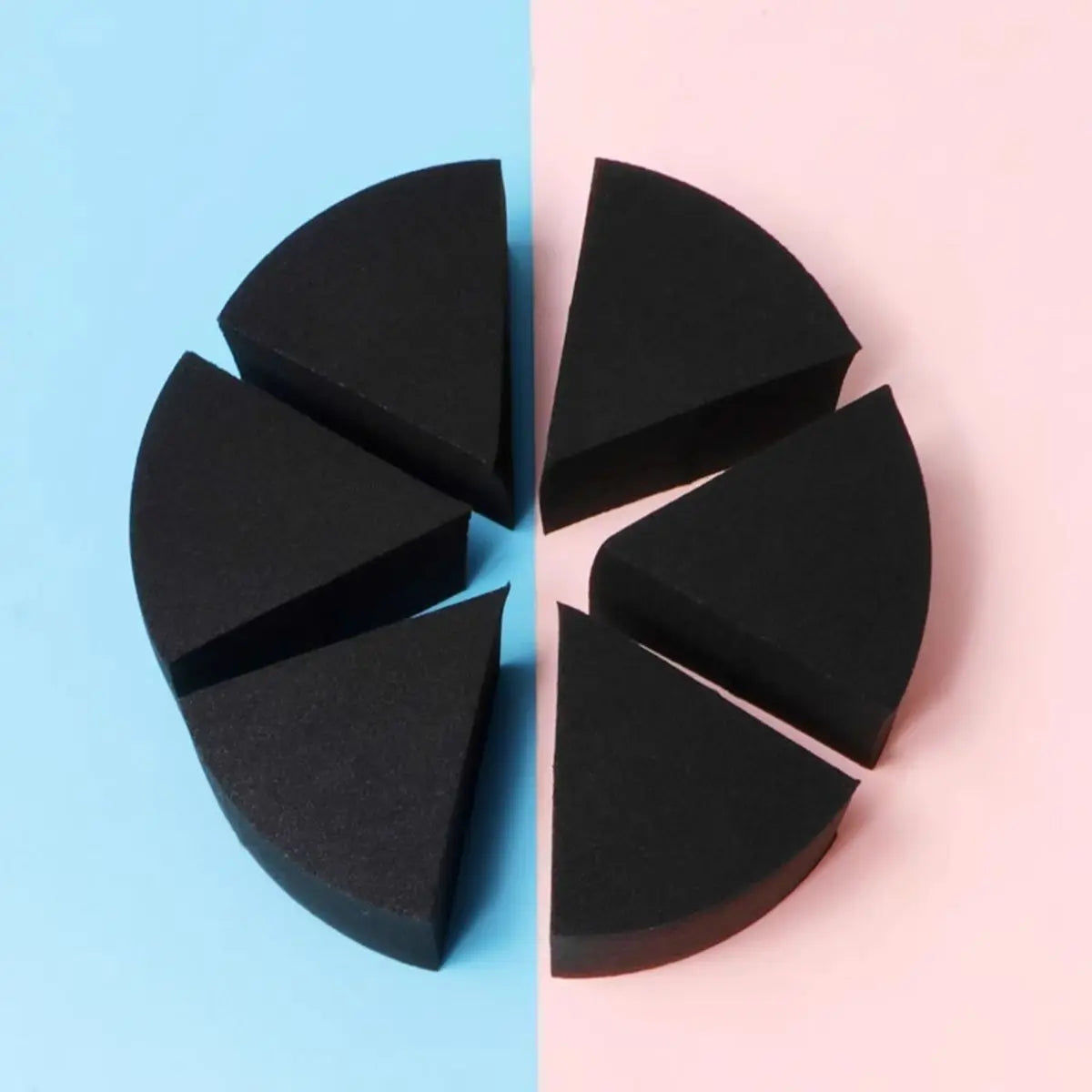 Triangular Black Sponge Makeup Puff | Dry & Wet, All Skin Makeup Sponge Puff QXL