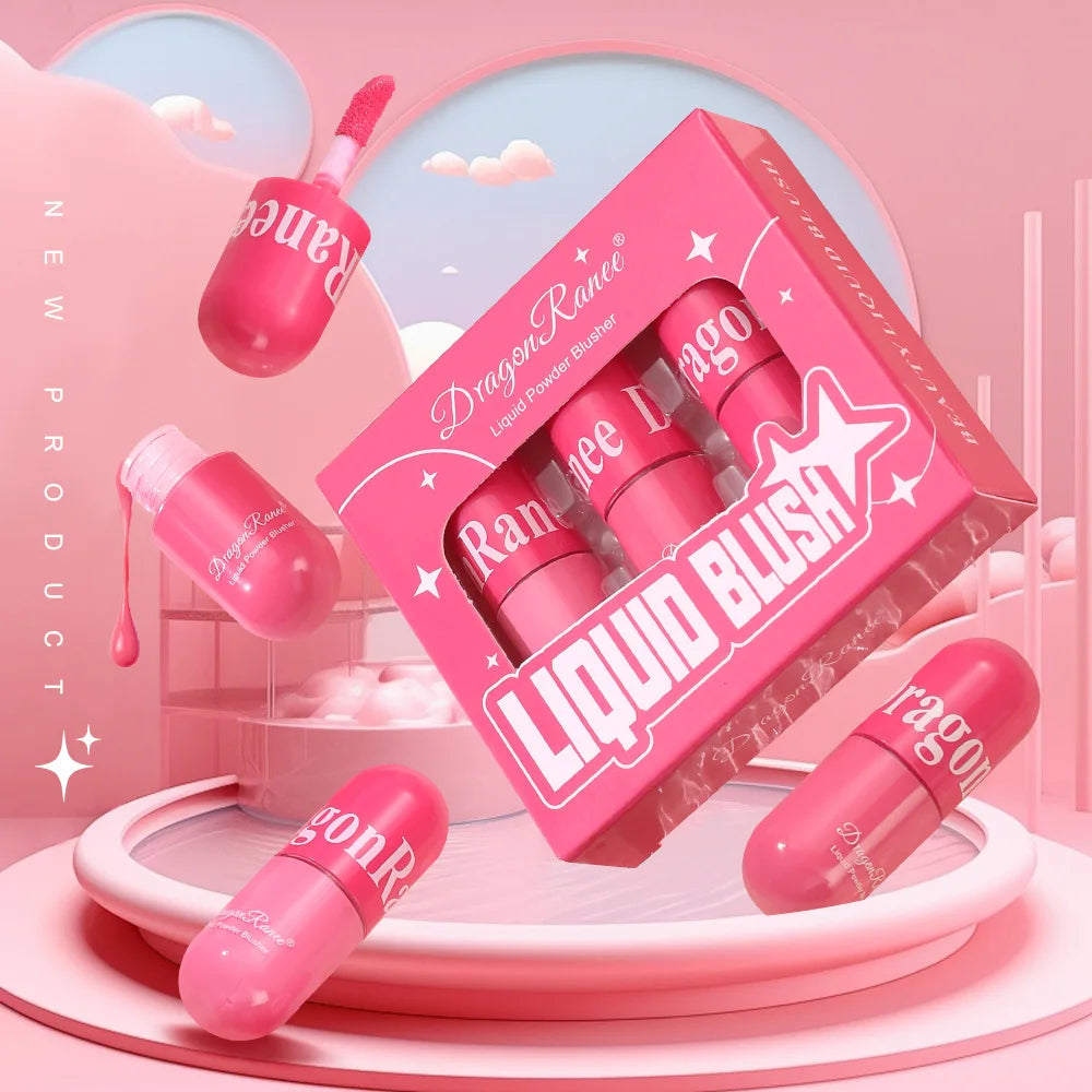Waterproof Liquid Blush Set | Long-Lasting Contour & Glow Liquid Blush Set QXL