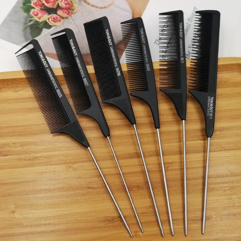 Stainless Steel Rat Tail Comb | Fine Teeth Barber Styling Tool Rat Tail Comb QXL