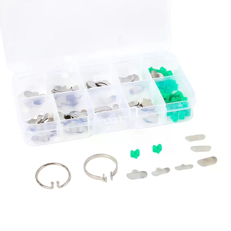 140-Pc Dental Sectional Matrix Bands & Wedge Kit | YOVIP Dental Matrix Kit QXL