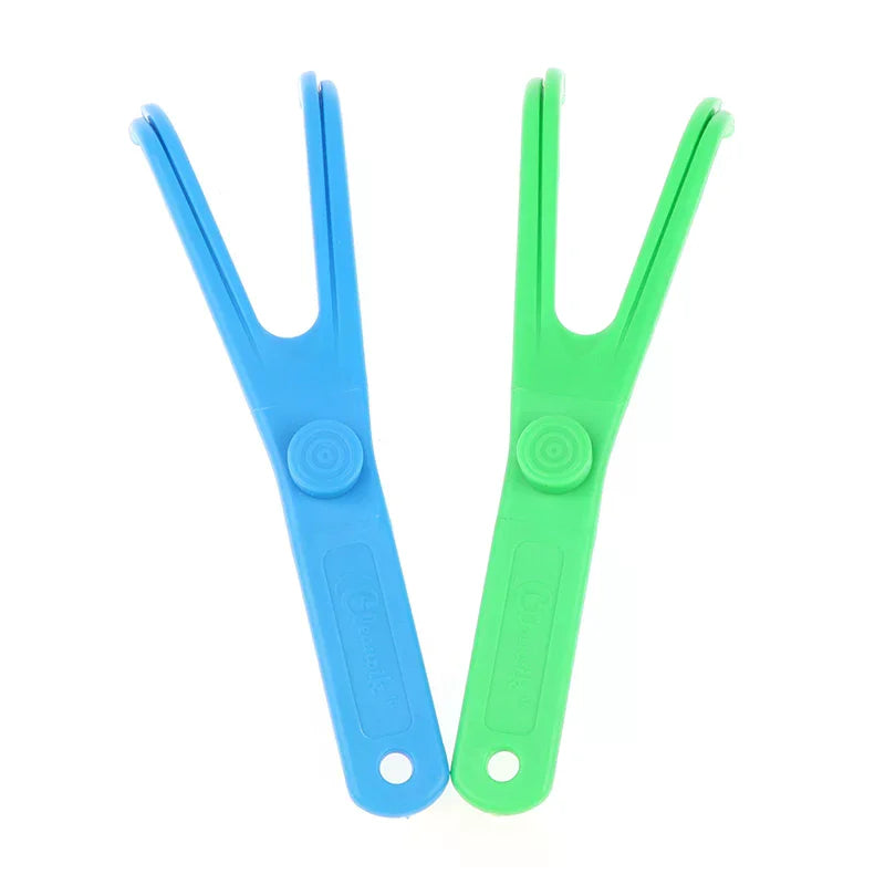 Reusable Dental Floss Holder | Ergonomic ABS Floss Pick Handle Dental Floss Holder QXL