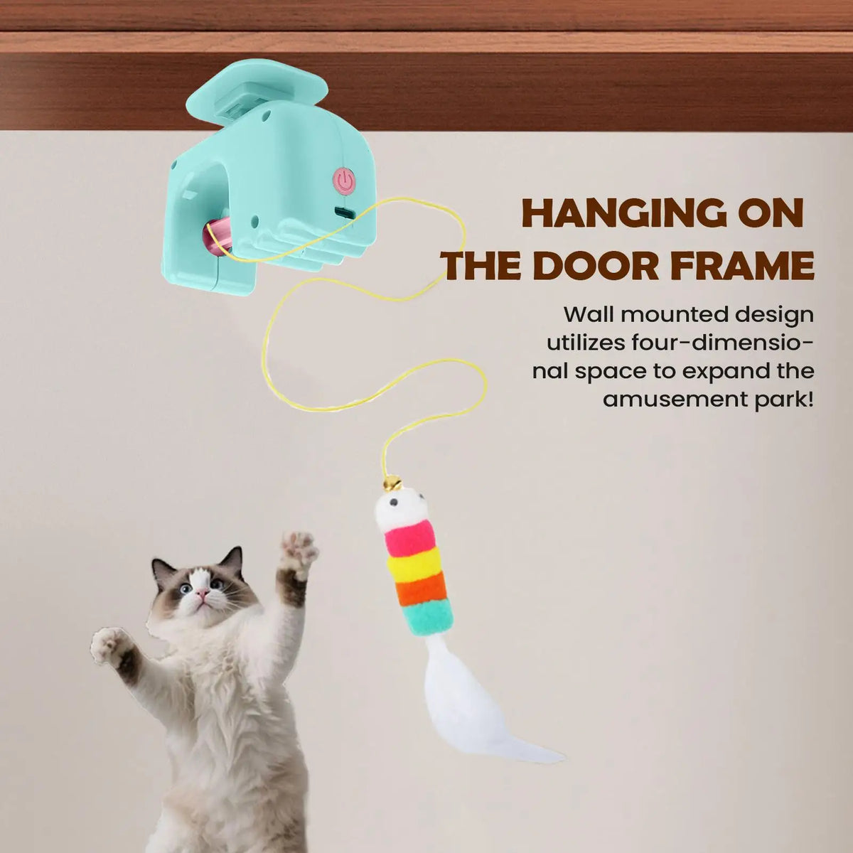 Electric Flying Bird Cat Toy | Door-Hang Interactive Hunt Toy Interactive Cat Toy QXL