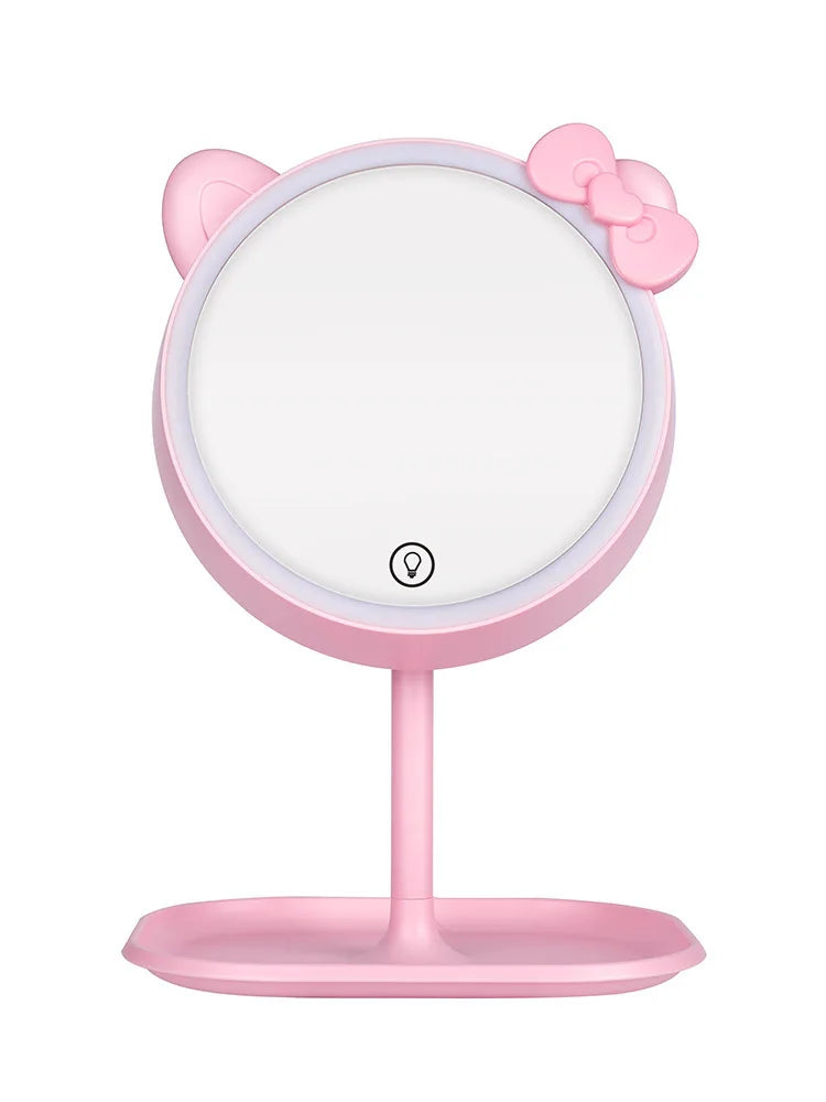 LED Vanity Mirror 3-Color Fill Light | Desktop Makeup Mirror LED Vanity Mirror QXL 3-color