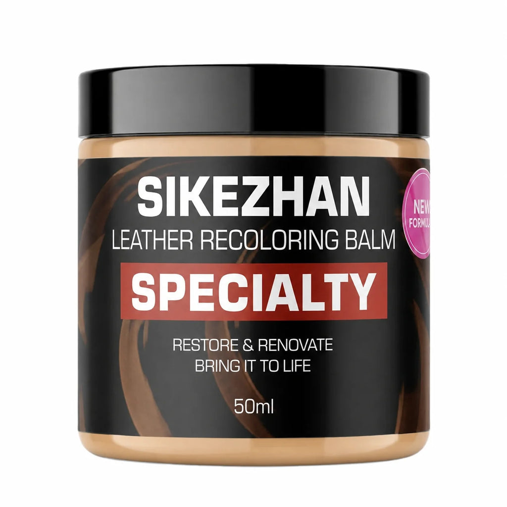 SIKEZHAN Leather Recoloring Balm 50ml | Restore Car Seats & More Leather Restoration Balm QXL Beige 100ml