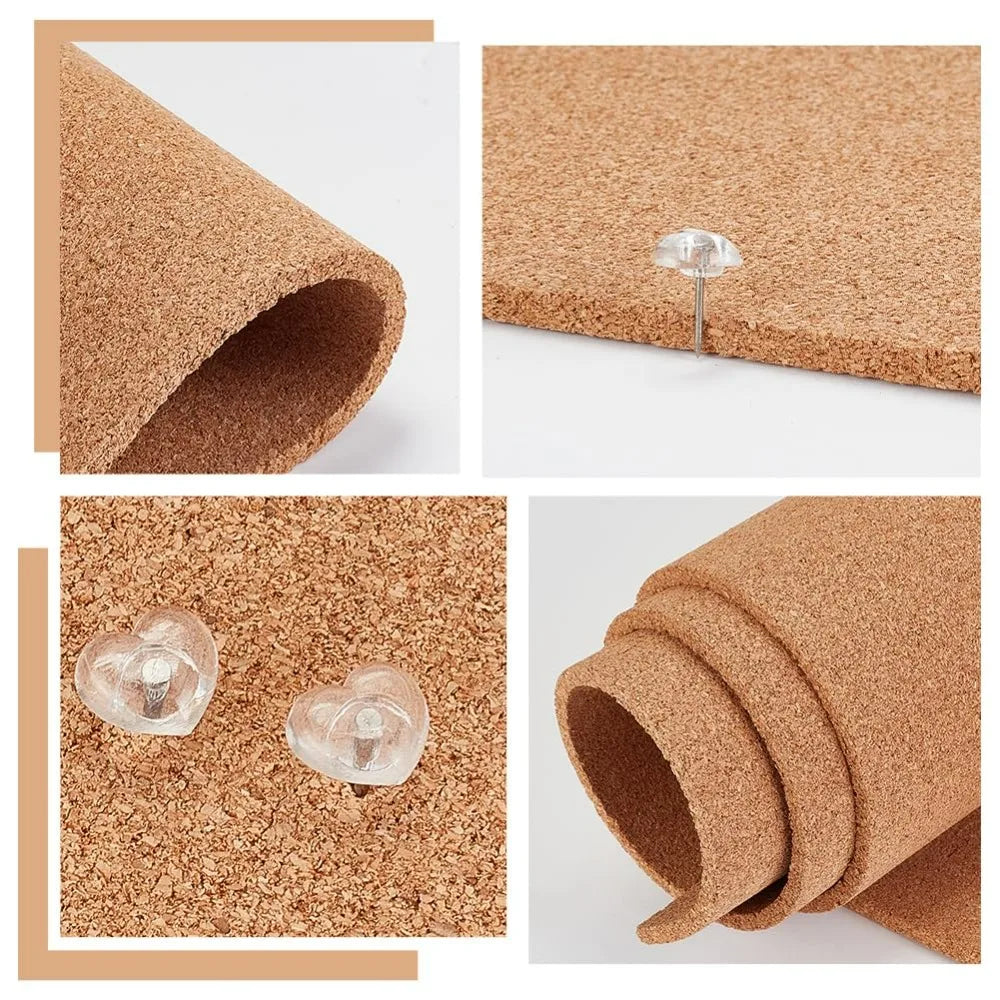 Natural Cork Roll 47.2x11.8 In | Bulletin Board & DIY Sheet Cork Board Roll QXL