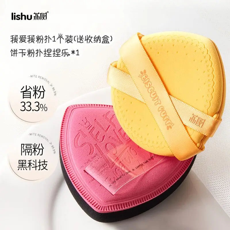 Super Soft Powder Puff Cushion Set | Dry & Wet Use – 2 Pack Makeup Sponge Puff QXL 2 pieces