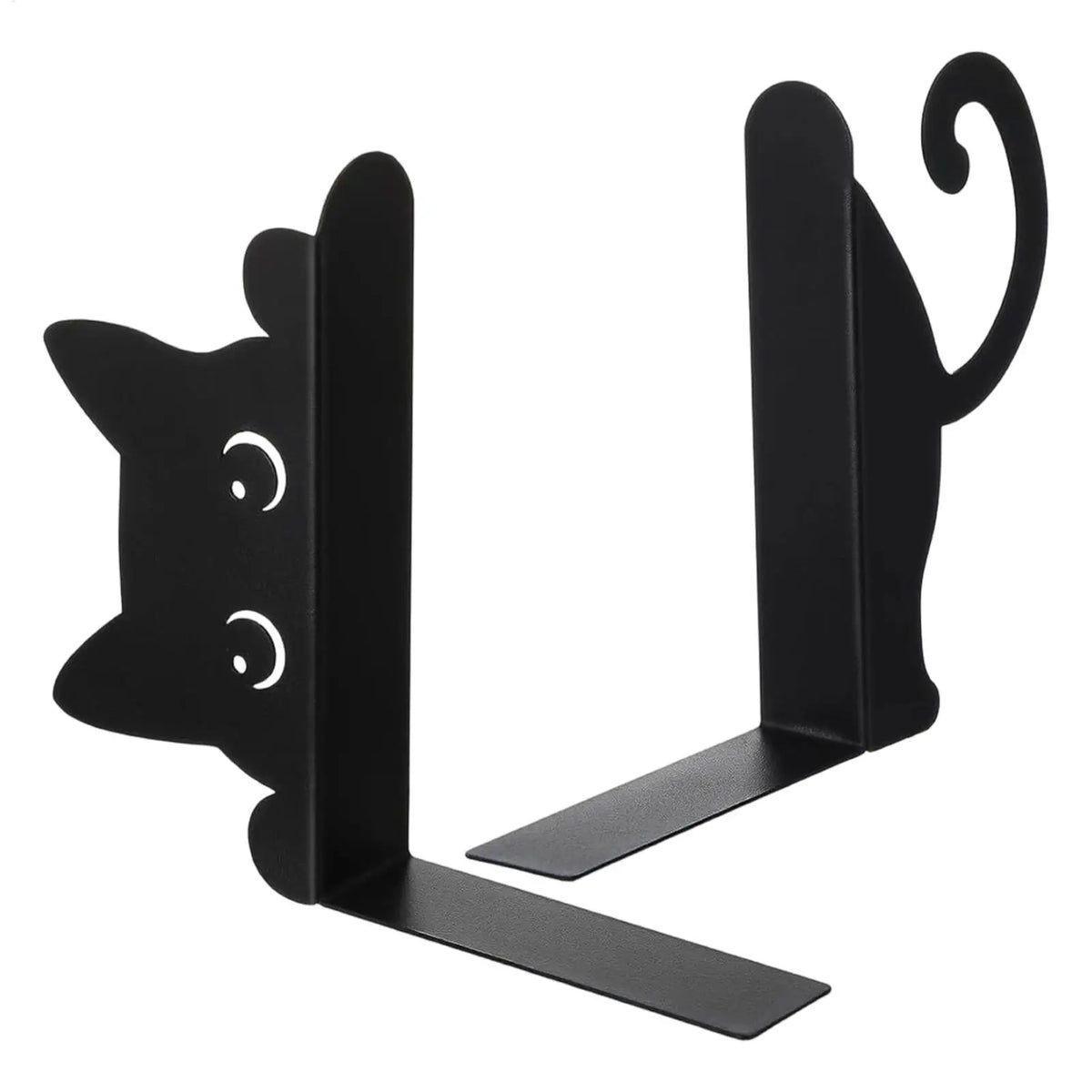 Cute Cat Metal Bookends | Decorative Iron Book Stopper Pair Decorative Bookends QXL