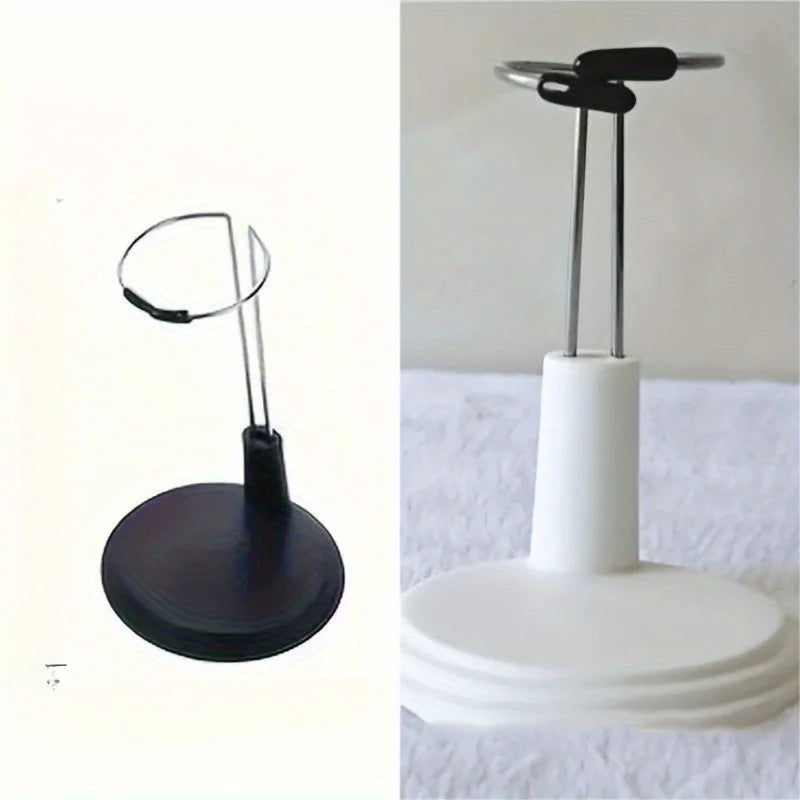 2-Pack Adjustable Doll Display Stand Brackets – Black & White Doll Display Stand QXL 2pcs