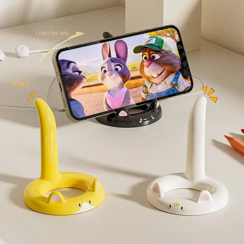 Cartoon Cat Phone Stand | Adjustable Angle Desktop Holder Phone Stand QXL