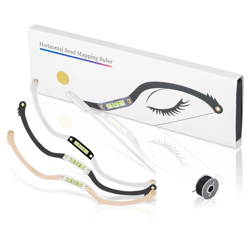 Microblading Brow Mapping Ruler Kit | Pre-Inked String & Arrow Brow Mapping Ruler QXL