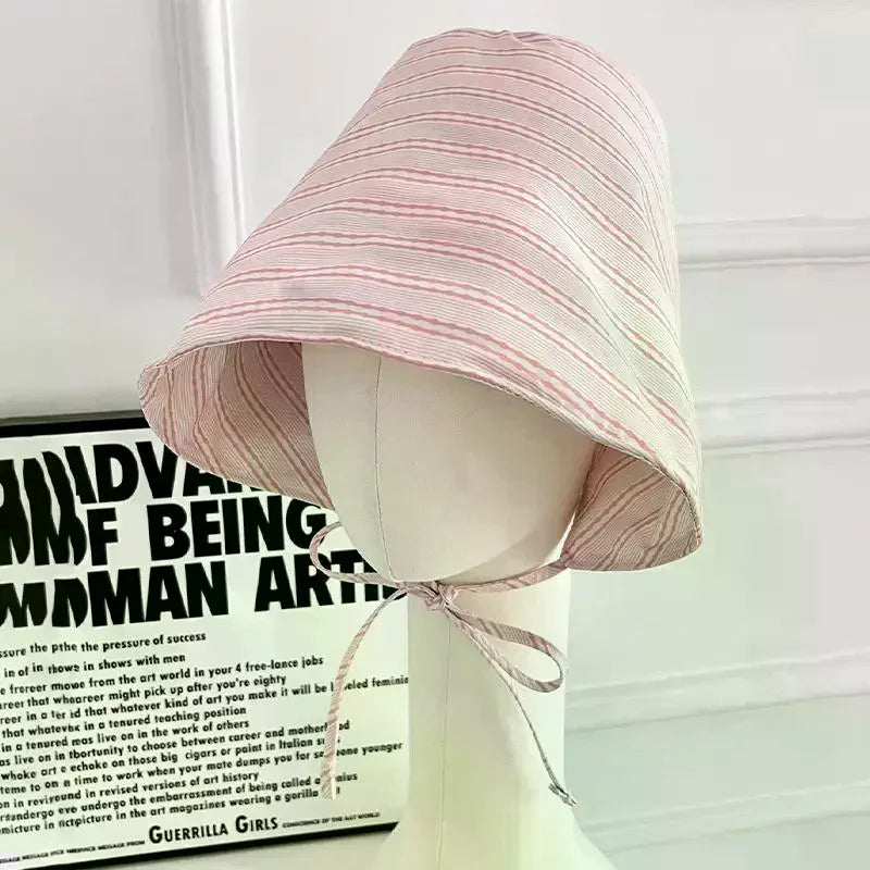 Women's Wide Brim Floral Bucket Hat | French Sun Hat Bucket Hat QXL