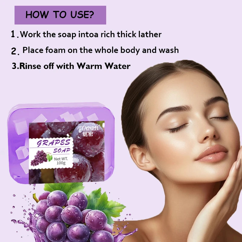 Grape Jelly Soap – Cleansing, Moisturizing Body Bar Body Cleansing Soap QXL