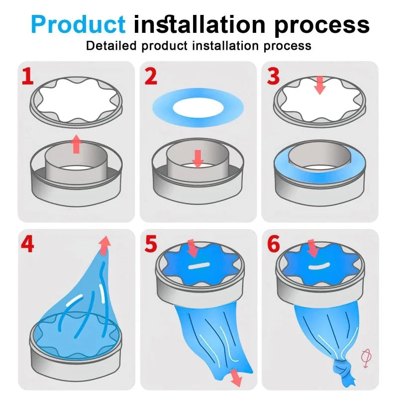 12-Pack Diaper Trash Bags | Odor-Barrier Bin Replacement Bags Diaper Pail Liners QXL