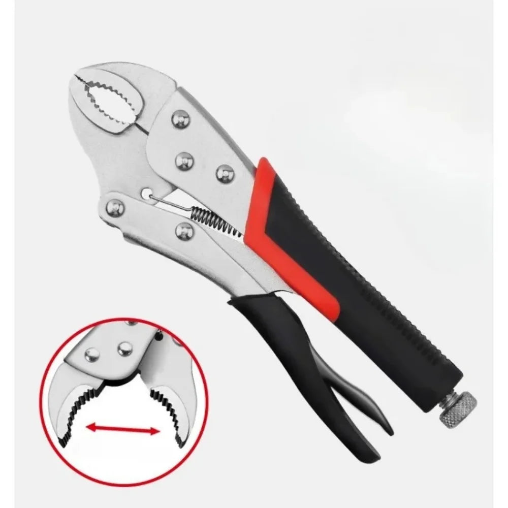 5-Inch Locking Pliers Set | Curved Jaw, Long Nose & Vise Grip Locking Pliers Set QXL