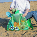 Kids Shark Beach Mesh Bag | Toys, Towels & Storage Tote Kids Beach Tote Bag QXL Green