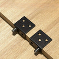 Stainless Steel Hidden Pivot Hinge | Cabinet Door Upper & Lower Cabinet Pivot Hinge QXL black