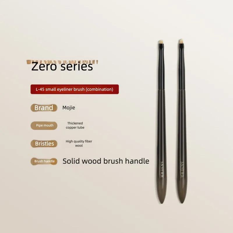 Ultra-Fine Angled Eyeliner Brush | Flat Head Detail Brush Eyeliner Brush QXL L45 Combination