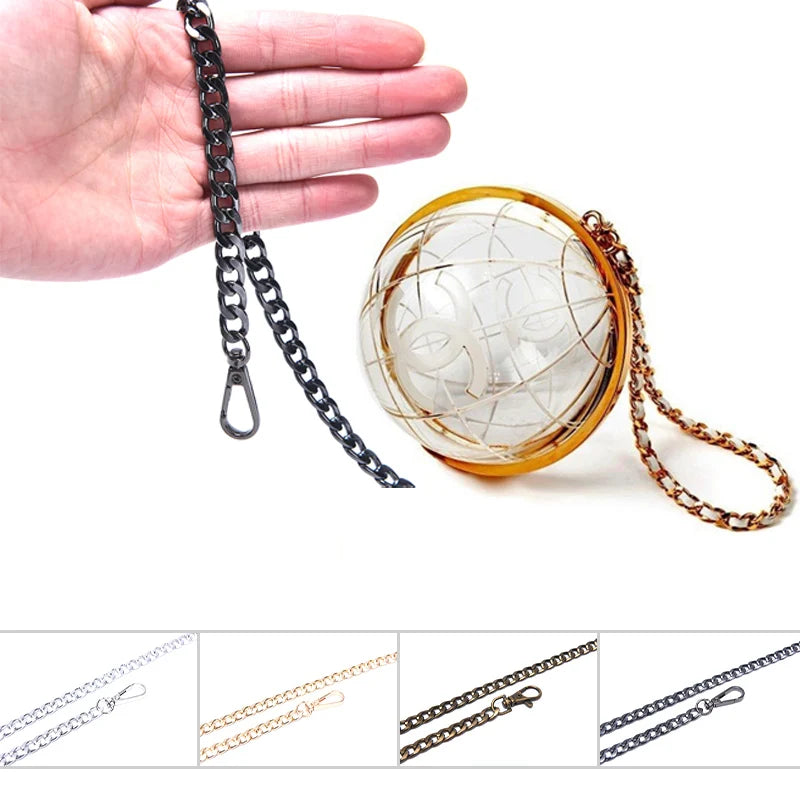 Aluminum Bag Chain Strap 120cm | DIY Handbag Shoulder Strap Bag Chain Strap QXL