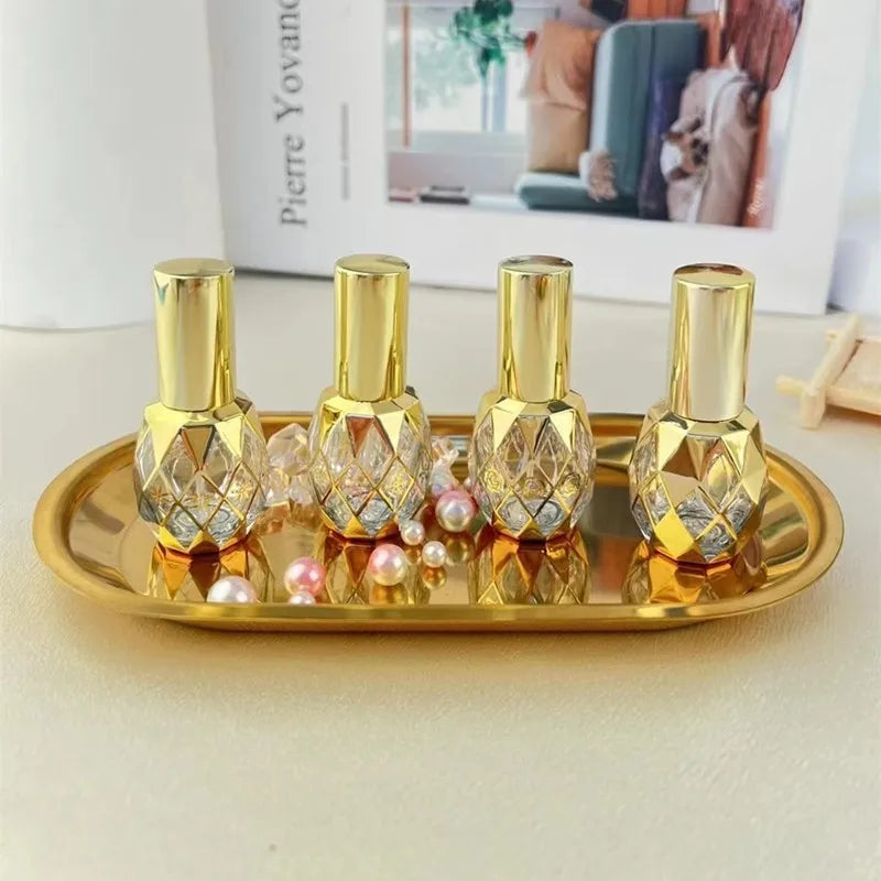 8ml Gold Glass Roll-On & Mist Spray Perfume Atomizer Bottle Perfume Atomizer Bottle QXL spray 1pc