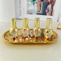 8ml Gold Glass Roll-On & Mist Spray Perfume Atomizer Bottle Perfume Atomizer Bottle QXL spray 1pc