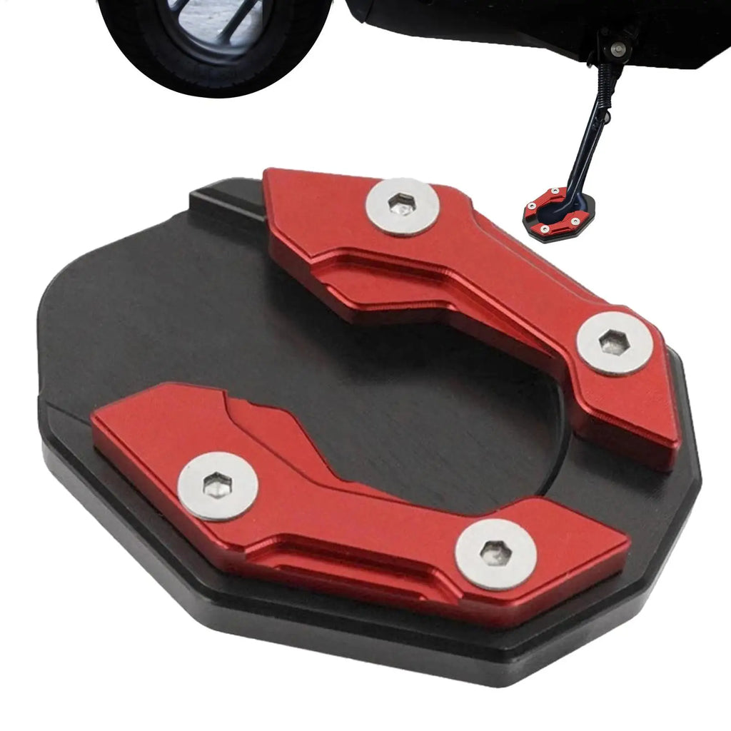 Aluminum Motorcycle Kickstand Extension Pad | Non-Slip Side Stand Kickstand Extension Pad QXL
