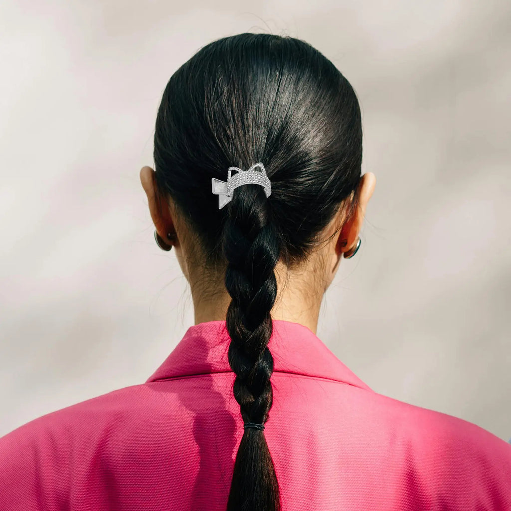 Cat Ear Pearl Claw Clip | High Ponytail Holder for Women Hair Claw Clip QXL