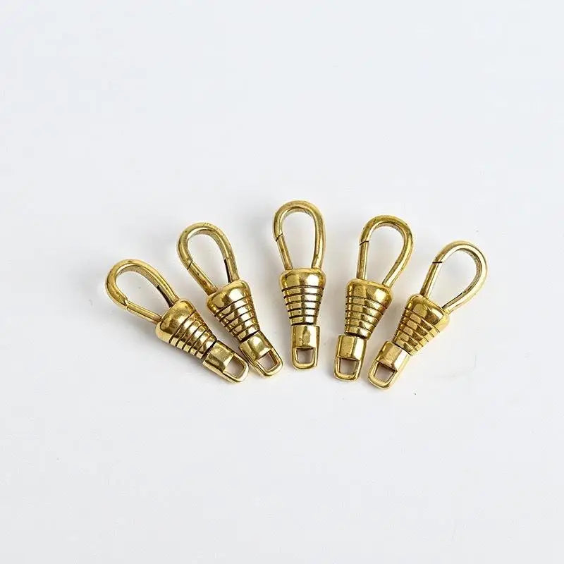 Brass Gourd Swivel Snap Hook 30mm | DIY Chain Spring Clip Jewelry Hardware Clip QXL