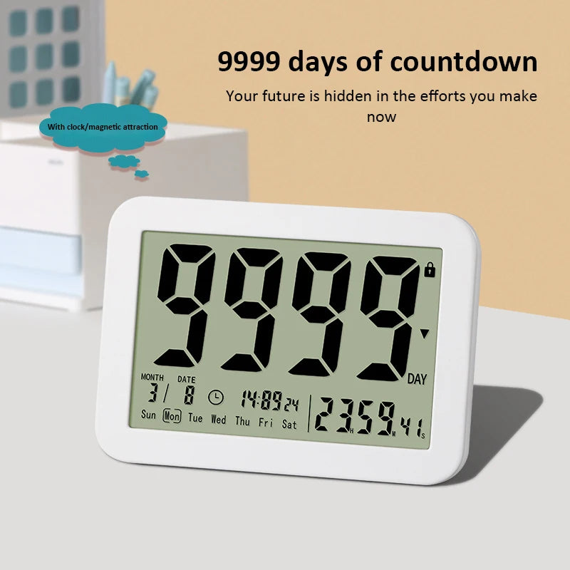 9999-Day Digital Countdown Timer Clock | Large Screen Digital Countdown Timer QXL