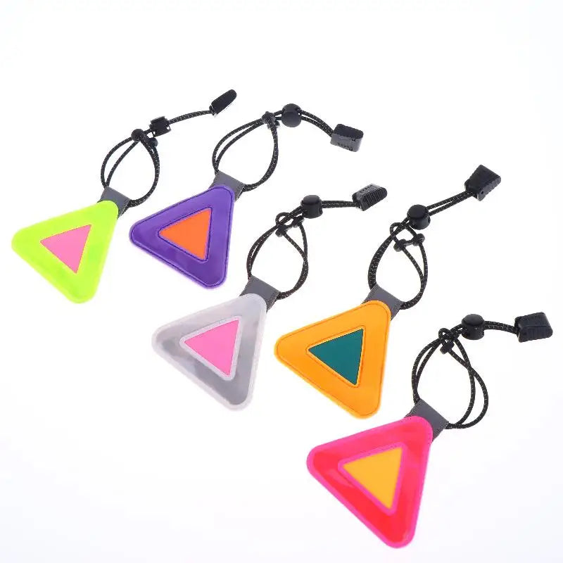 Reflective Triangle Patch for Night Cycling Visibility | PVC Reflective Safety Sticker QXL