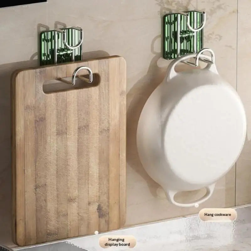 No-Drill Adhesive Wall Hook & Under-Sink Organizer Rack Adhesive Wall Hook QXL