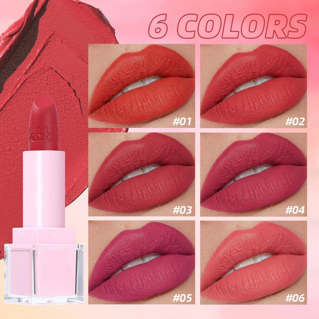 USHAS Matte Lipstick | Velvet Red Long-Lasting Lip Glaze Matte Lipstick QXL