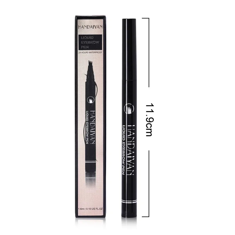 Handaiyan 4D Microblading Eyebrow Pen | 4-Fork Waterproof Eyebrow Pencil QXL