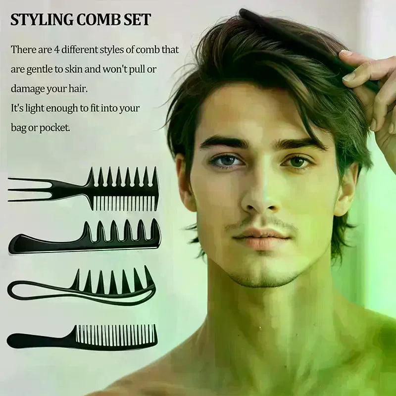 YOVIP Volumizing Wide-Tooth Hair Styling Comb | All Hair Types Hair Styling Comb QXL