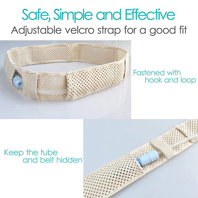 Adjustable Abdominal Catheter Fixation Belt | Back Support Abdominal Support Belt QXL