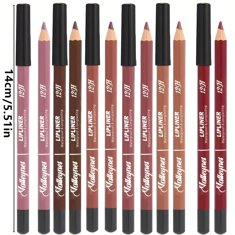 6-Color Matte Velvet Lip Liner | Waterproof & Long-Lasting Matte Lip Liner QXL