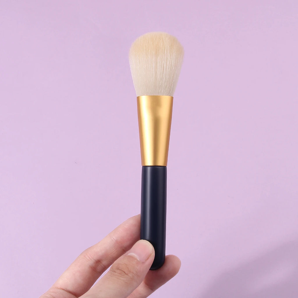 KOSSHOW Soft Blush Contour & Powder Brush – Deep Blue Makeup Brush QXL