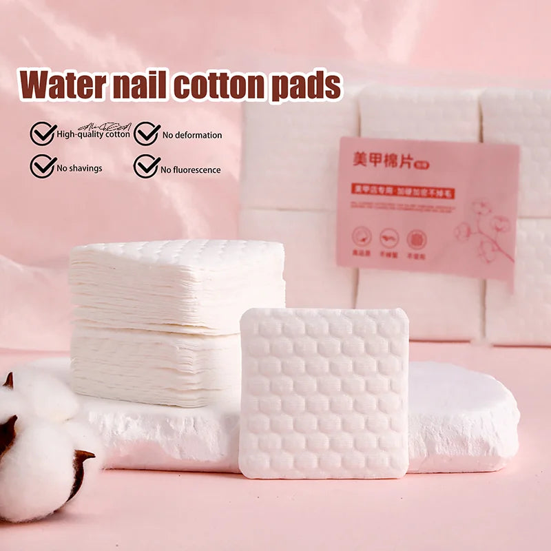 200-Pack Lint-Free Cotton Nail Wipes | Gel Polish Remover Pads Nail Remover Wipes QXL