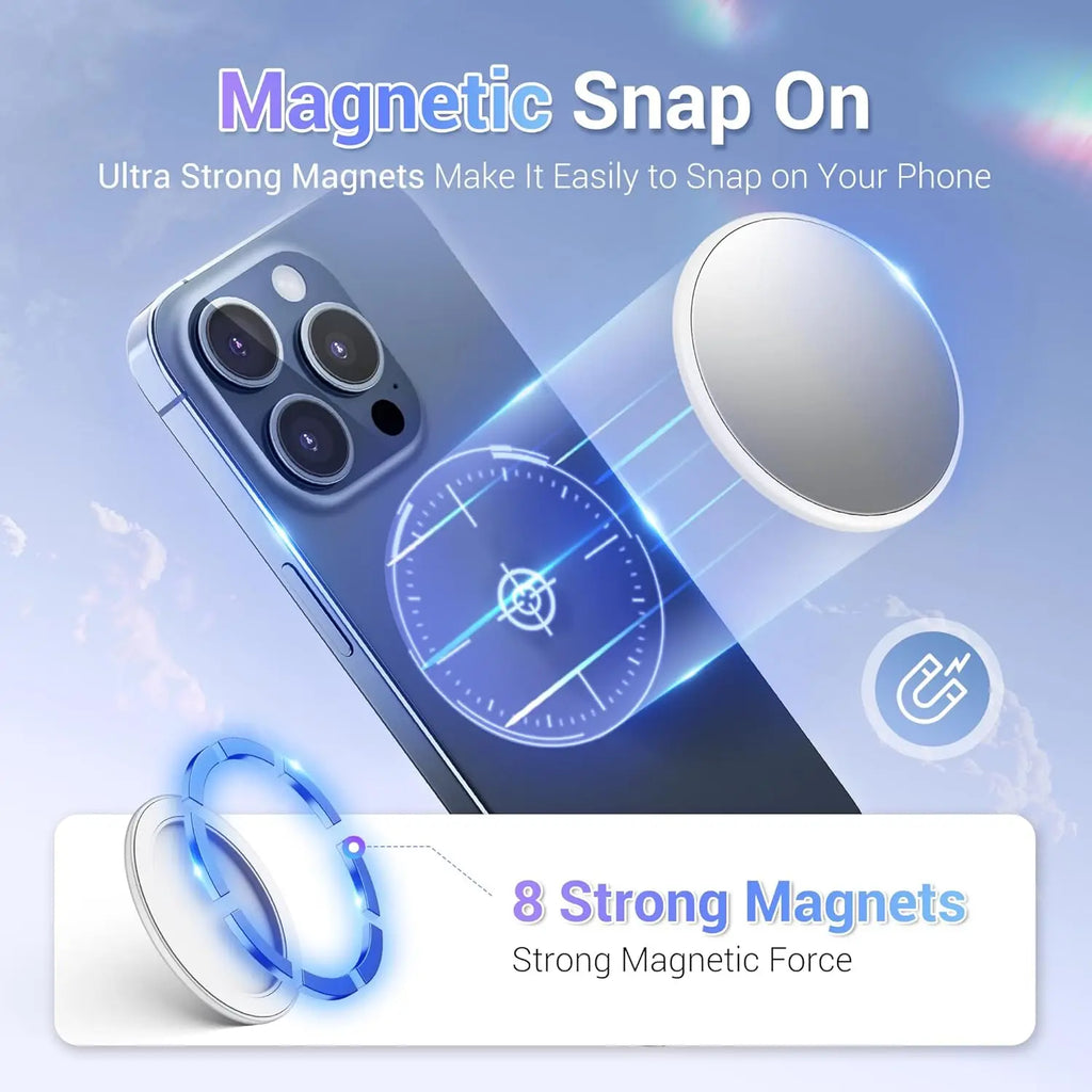 Magnetic Selfie Mirror for Back Camera | Wide Angle MagSafe Phone Camera Mirror QXL