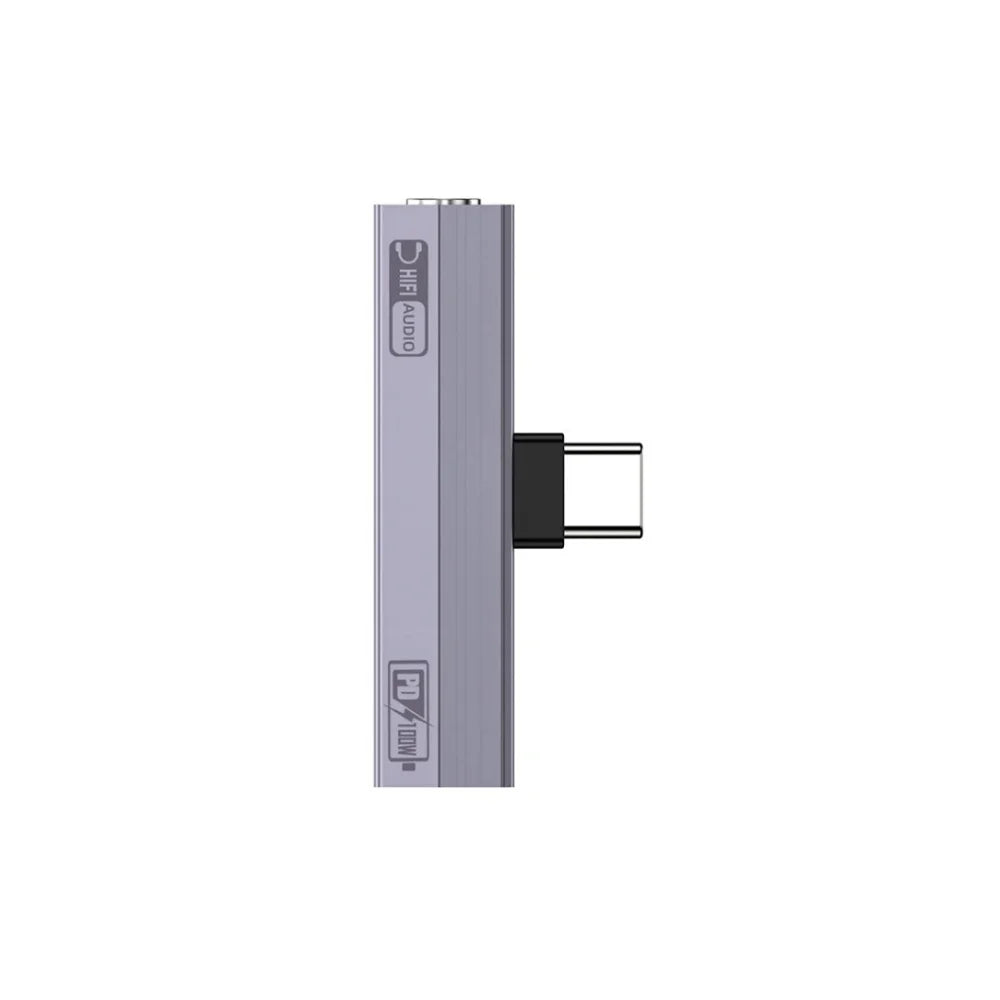 2-in-1 USB-C to 3.5mm Audio Adapter | 10W & 100W Charging USB-C Audio Adapter QXL PD 100W